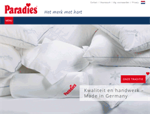 Tablet Screenshot of paradies.nl