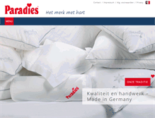 Tablet Screenshot of paradies.be